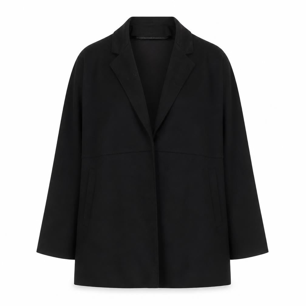 Front view of New Look women’s black jacket blazer, size UK 14