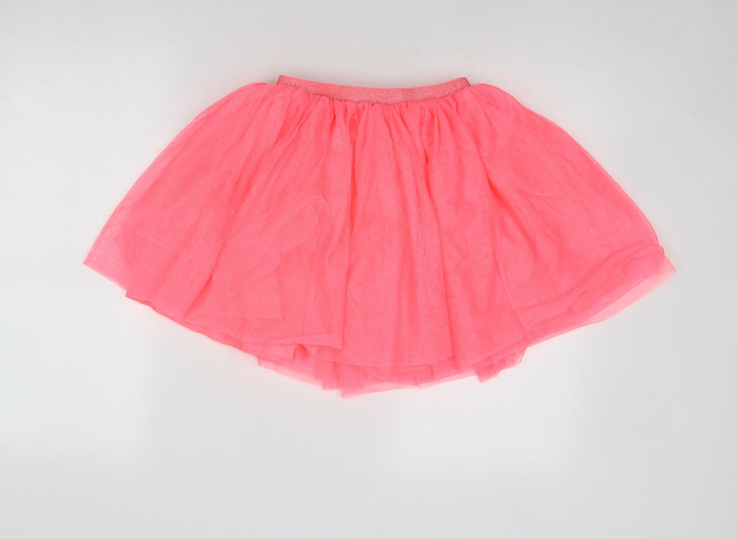 H&M Girls Pink Polyester Tutu Skirt Size 10 Years Regular Pull On
