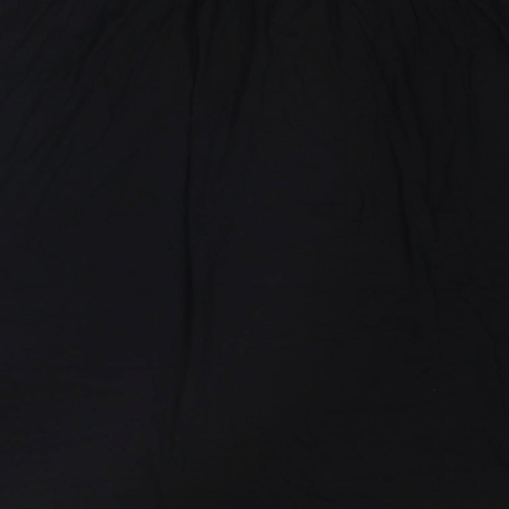 Marks and Spencer Womens Black Viscose Swing Skirt Size 12