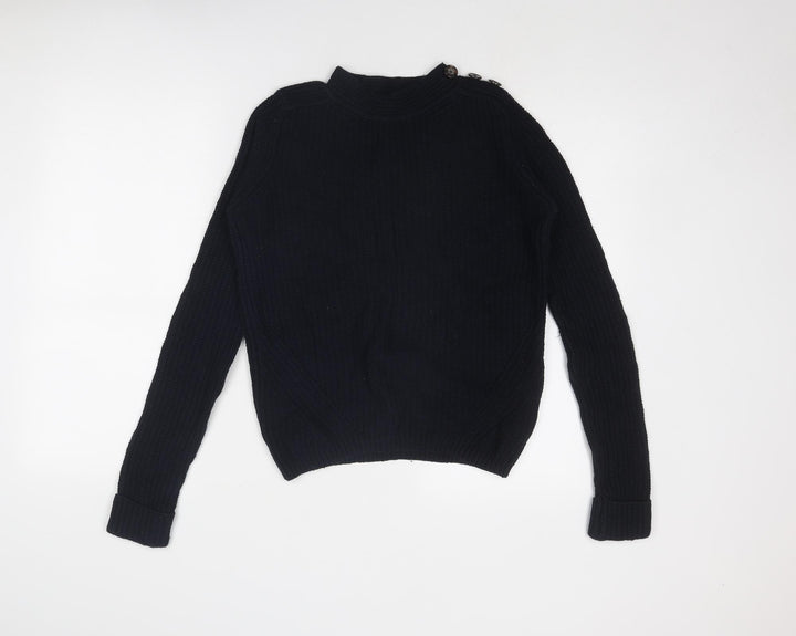 NEXT Womens Blue Round Neck Cotton Pullover Jumper Size 8