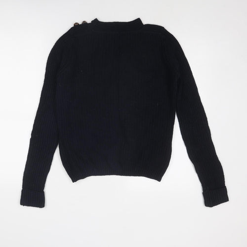 NEXT Womens Blue Round Neck Cotton Pullover Jumper Size 8