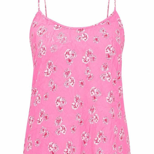 Marks and Spencer Womens Pink Floral Viscose Camisole Tank Size 6 Scoop Neck