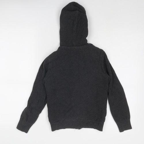 H&M Boys Grey Jacket Size 9-10 Years Zip