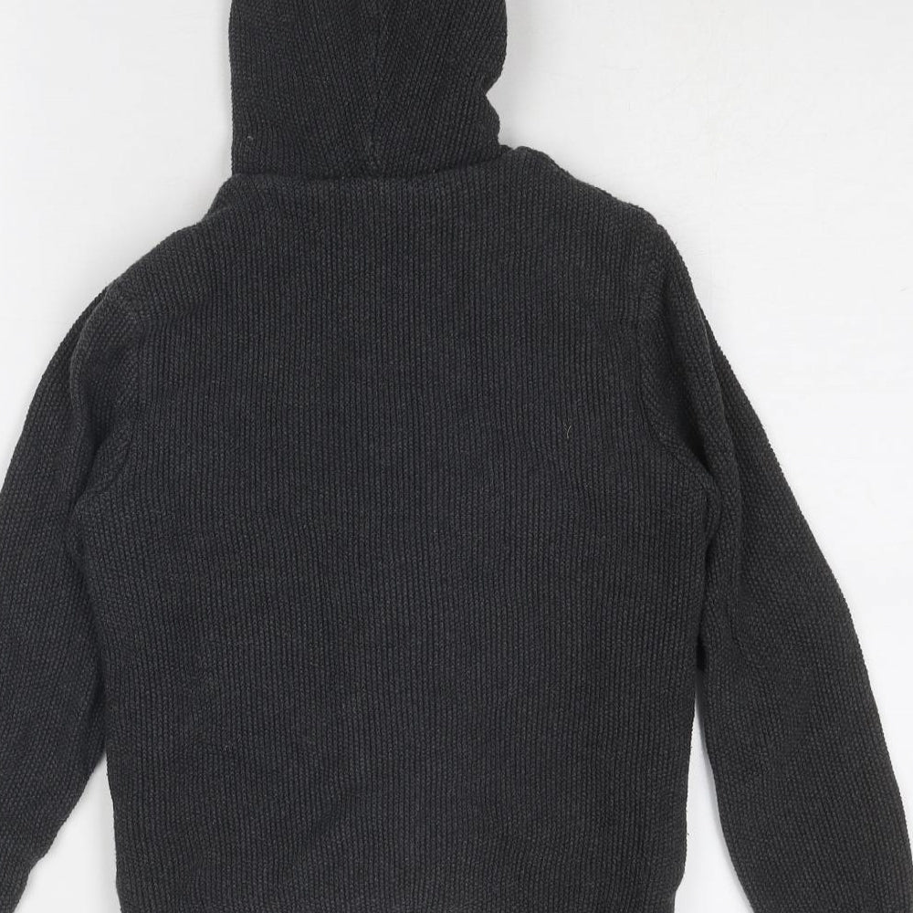 H&M Boys Grey Jacket Size 9-10 Years Zip
