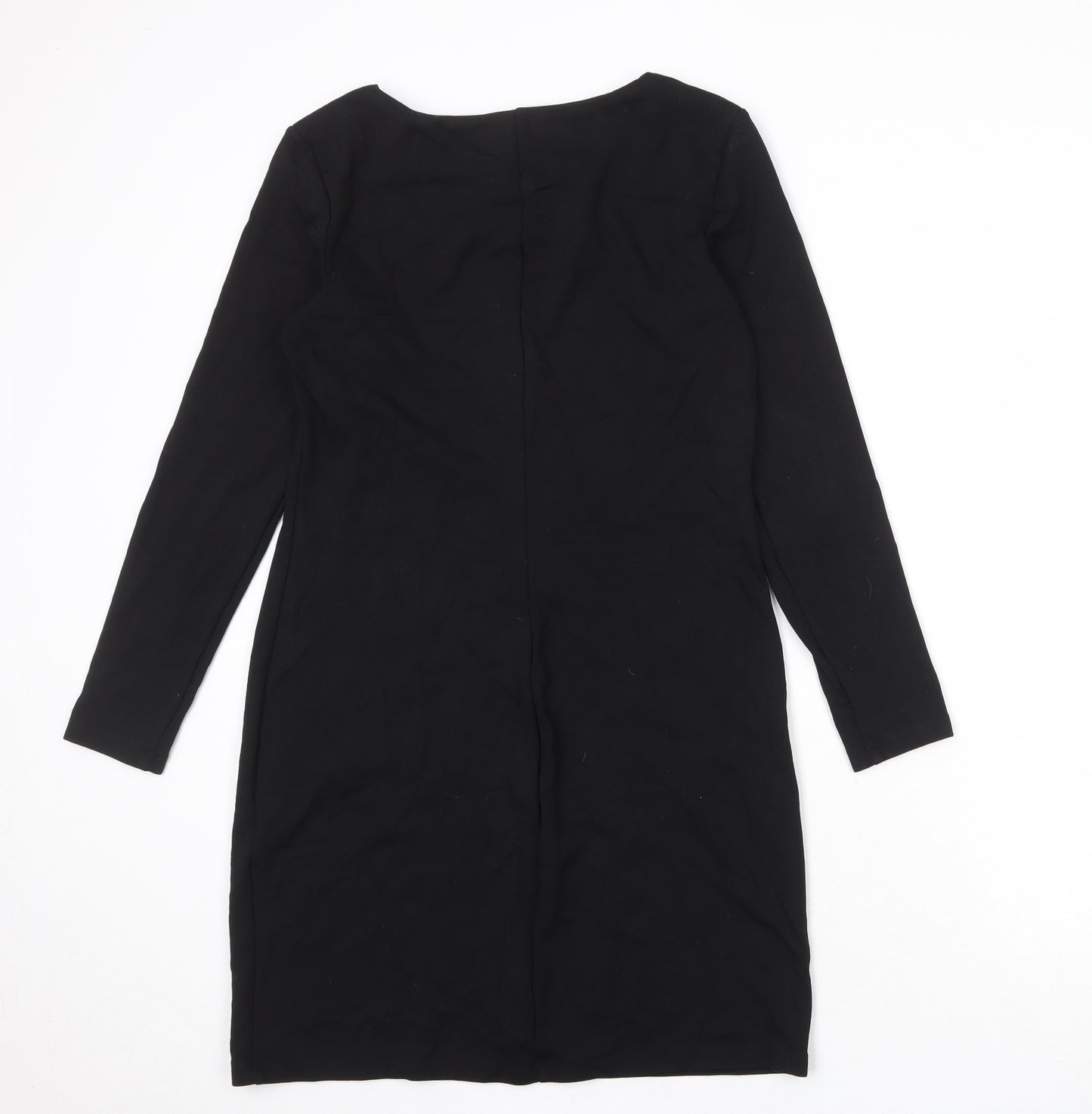 H&M Womens Black Viscose A-Line Size M Round Neck Pullover