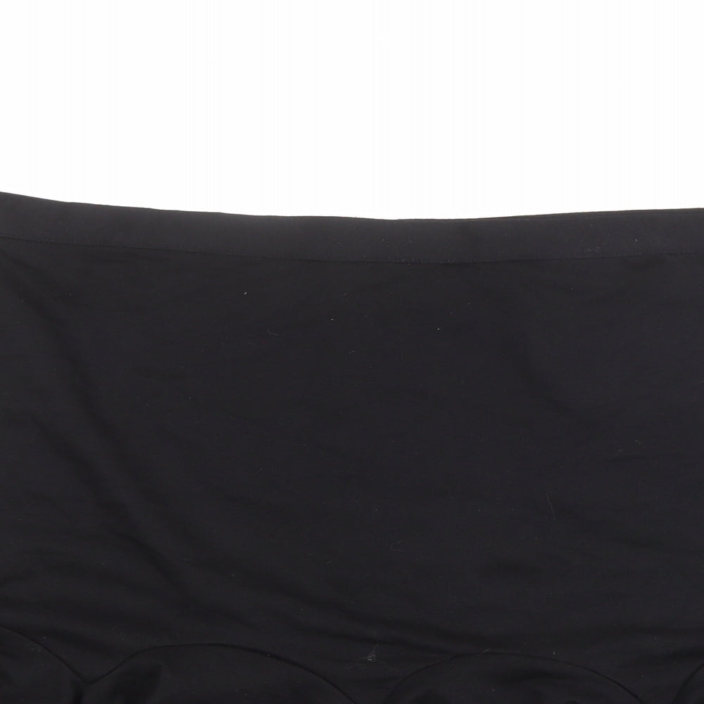 Joanie Womens Black Polyester Trumpet Skirt Size 18 Zip