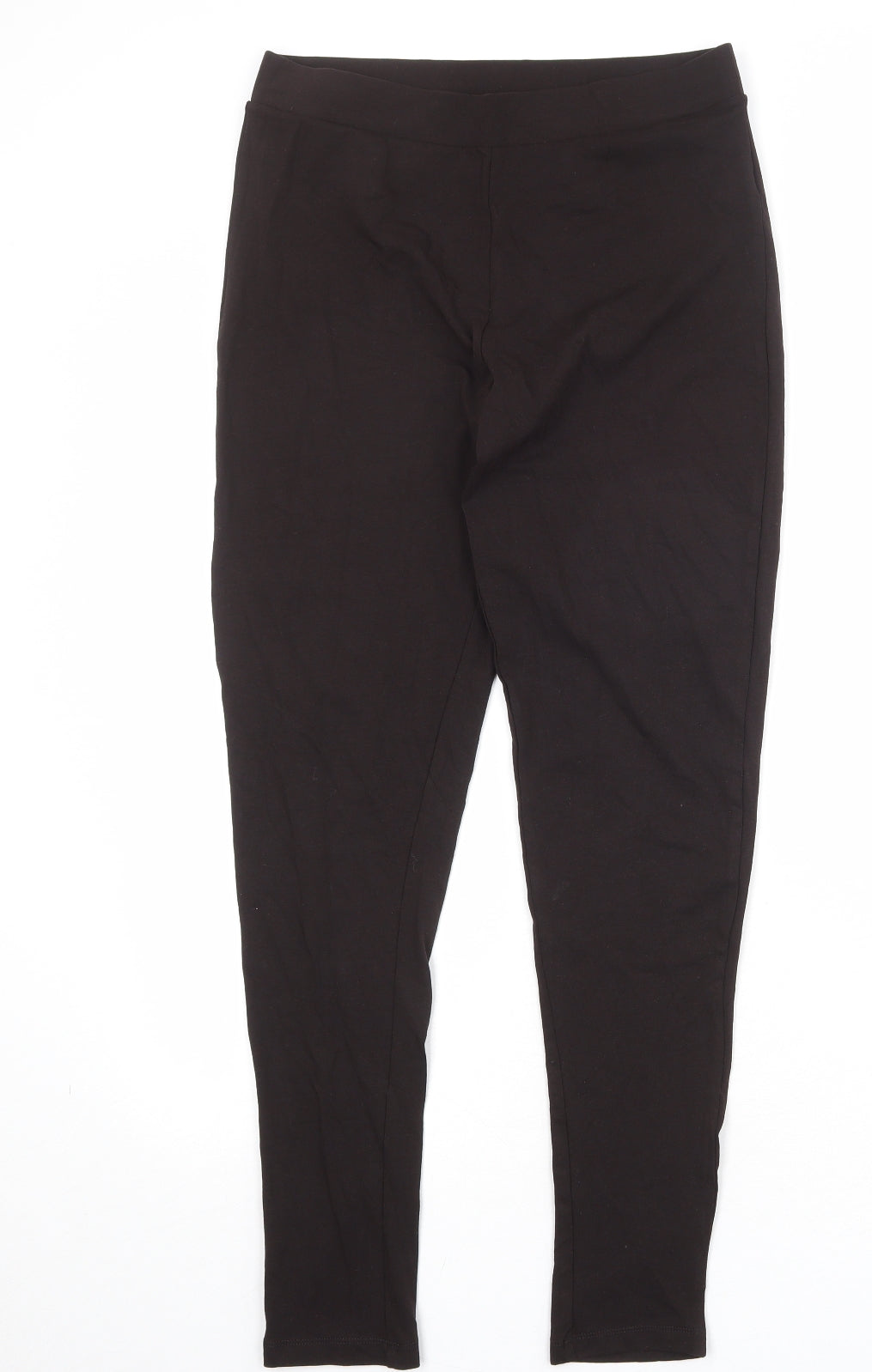 M&Co Womens Brown Cotton Jogger Leggings Size L