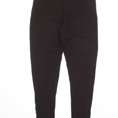 M&Co Womens Brown Cotton Jogger Leggings Size L