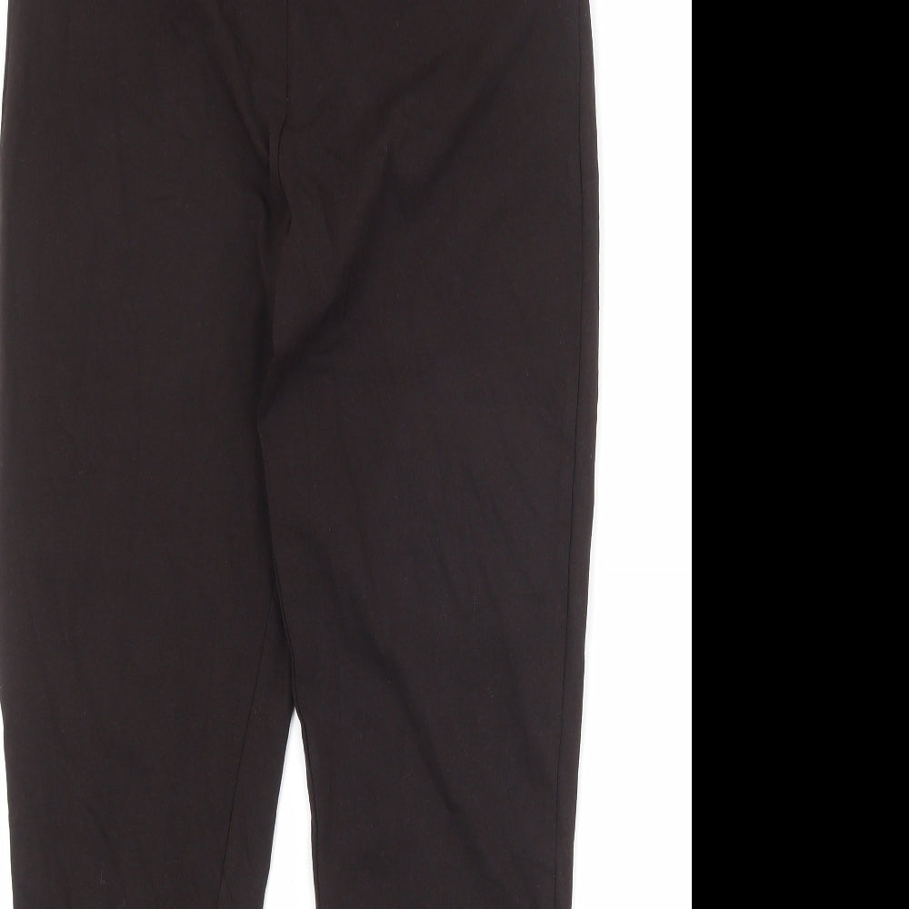M&Co Womens Brown Cotton Jogger Leggings Size L