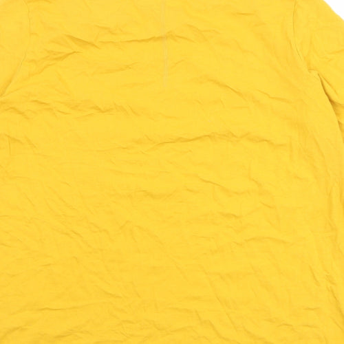 NEXT Womens Orange 100% Cotton Basic T-Shirt Size 18 Round Neck - Palm Tree
