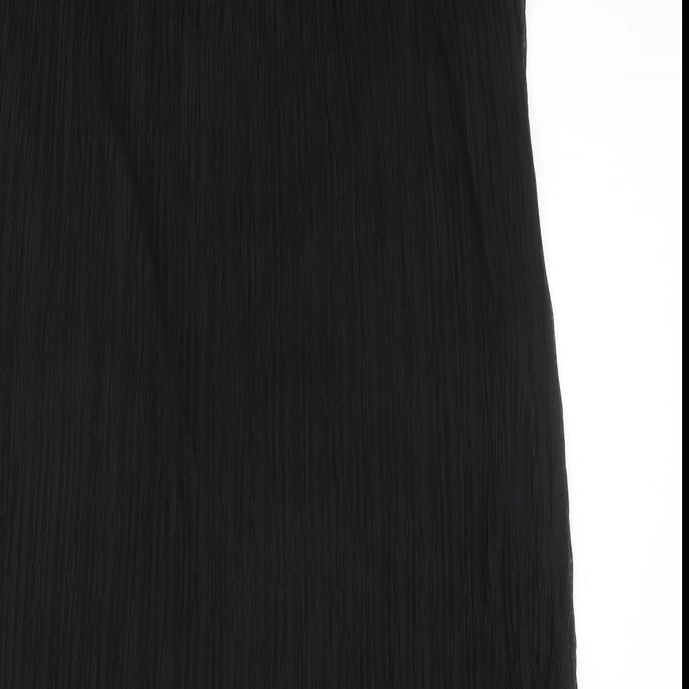 Debenhams Womens Black Polyester Pleated Skirt Size 20