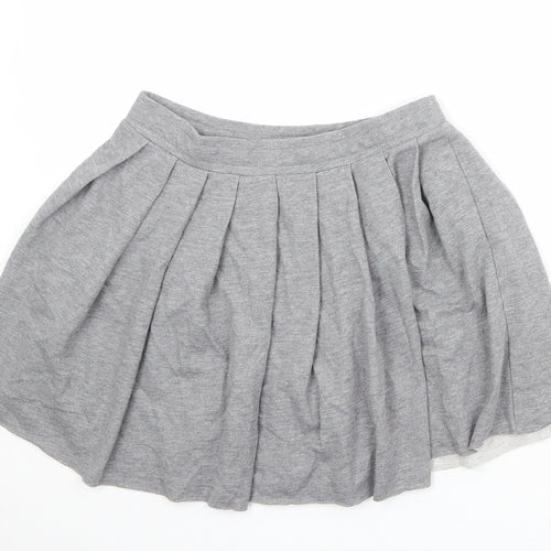 COLLUSION Womens Grey Cotton Pleated Skirt Size 10