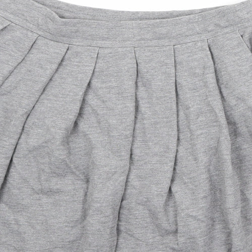 COLLUSION Womens Grey Cotton Pleated Skirt Size 10