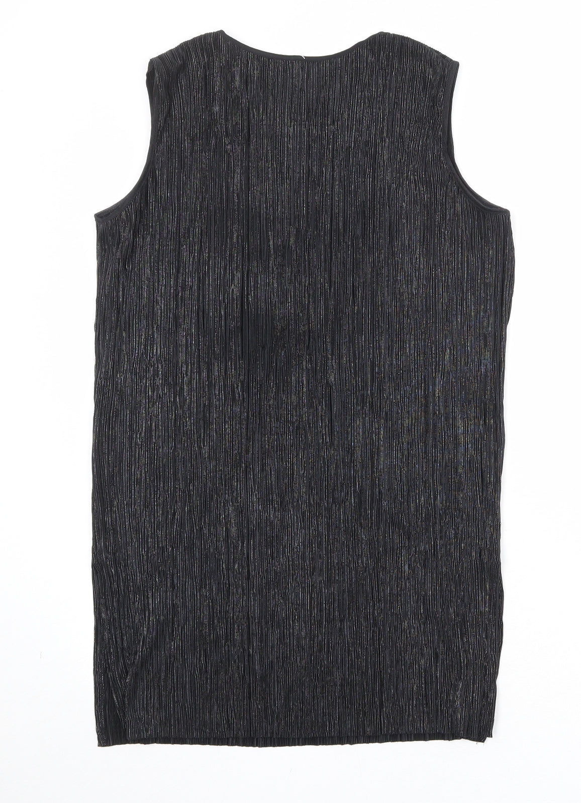 Principles Womens Black Polyester A-Line Size 14 Round Neck Pullover