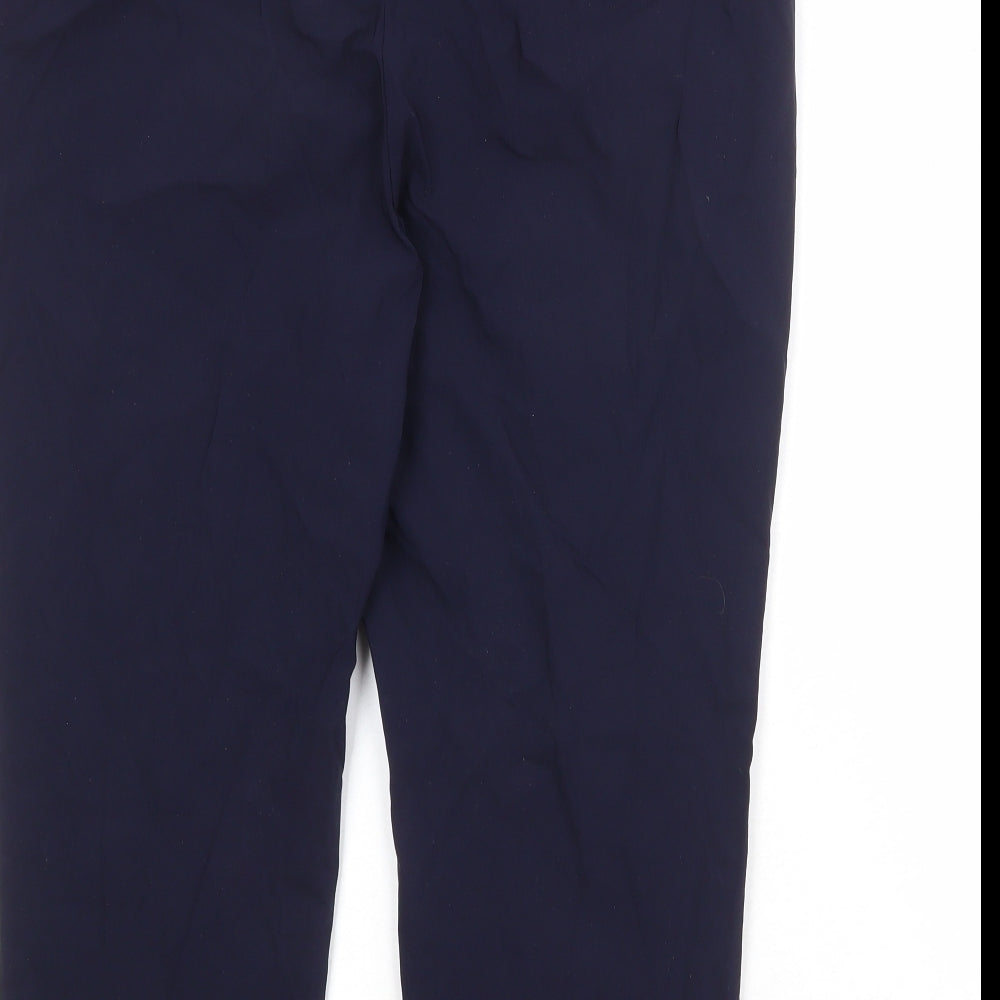 Bonmarché Womens Blue Viscose Trousers Size 18 Regular