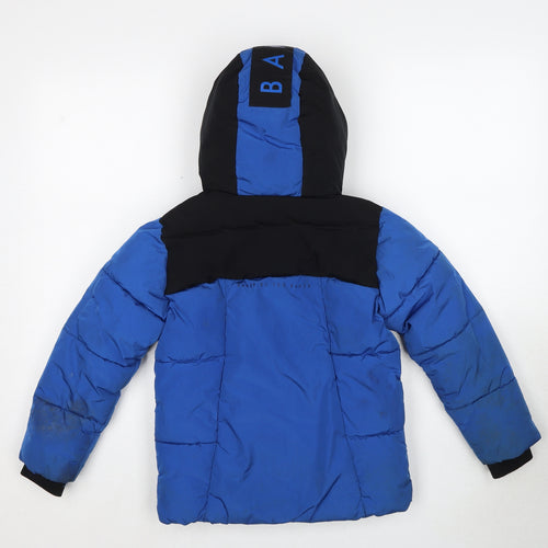 Ted Baker Boys Blue Puffer Jacket Jacket Size 7 Years Zip