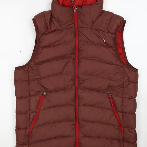 The North Face Mens Brown Gilet Jacket Size M Zip