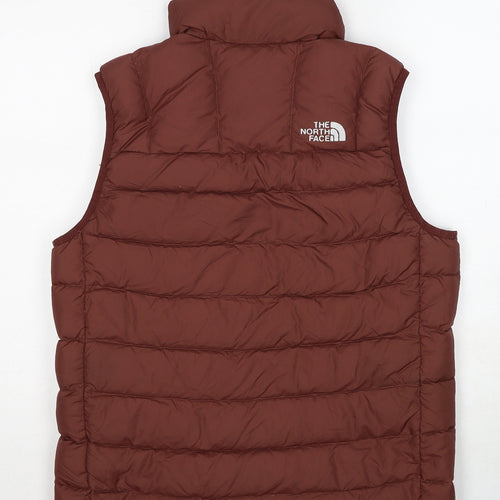 The North Face Mens Brown Gilet Jacket Size M Zip
