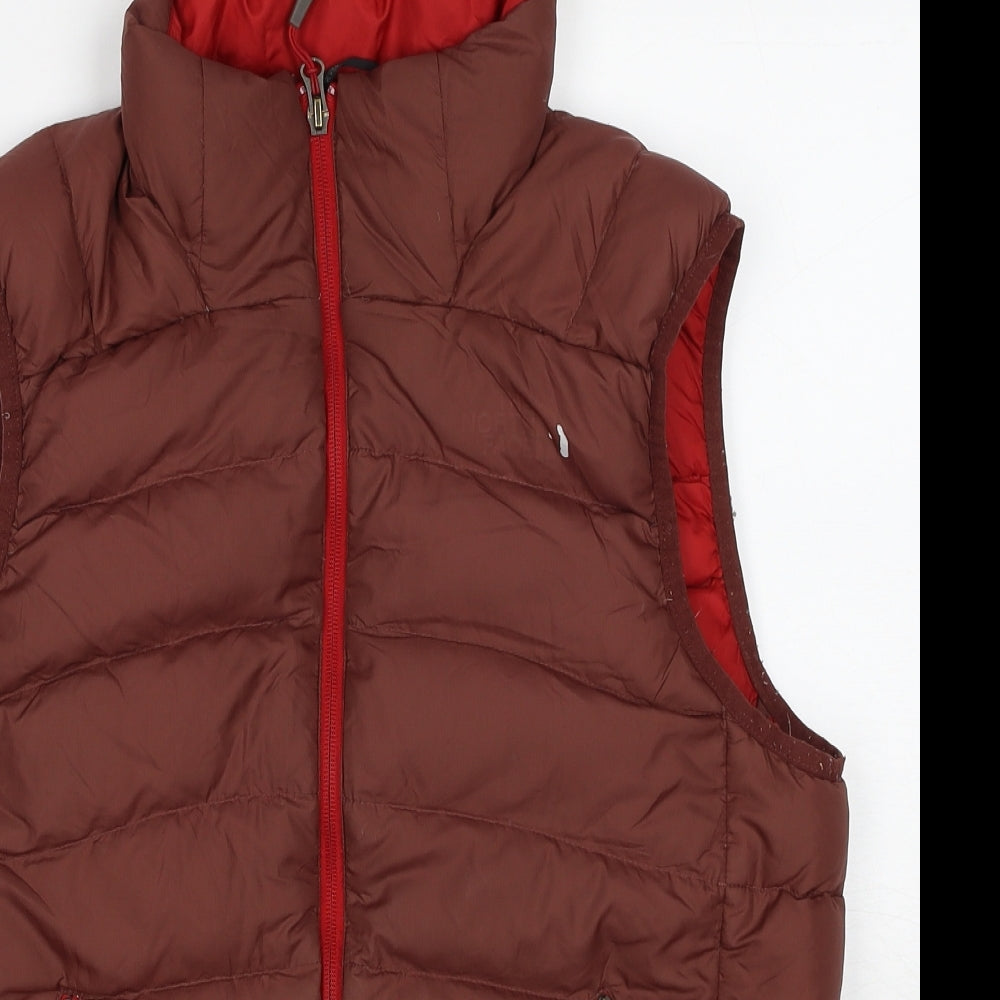 The North Face Mens Brown Gilet Jacket Size M Zip