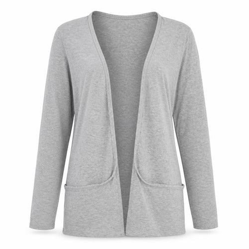 PARISIAN SIGNATURE Womens Grey V-Neck Viscose Cardigan Jumper Size S - Size S/M