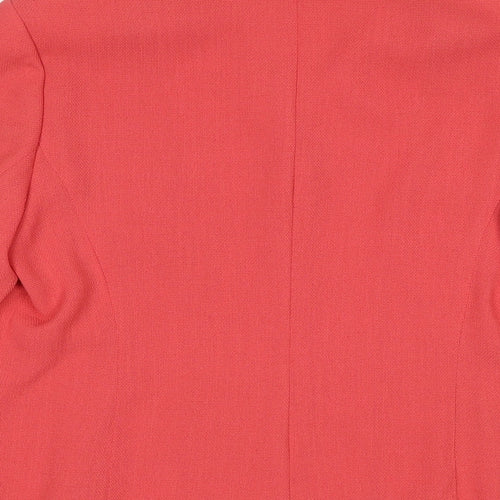 Libra Womens Red Jacket Blazer Size 16 Button