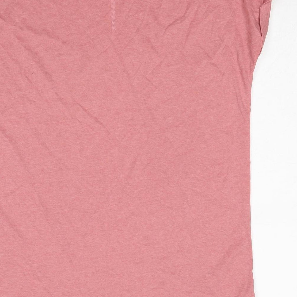 NEXT Womens Pink Cotton Basic T-Shirt Size 10 Round Neck - Star