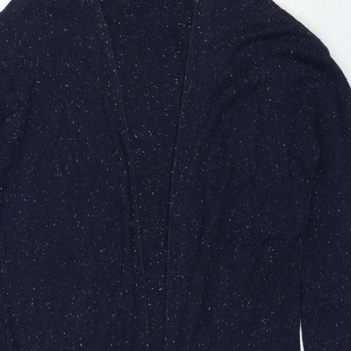 Fat Face Womens Blue V-Neck Cotton Cardigan Jumper Size 12