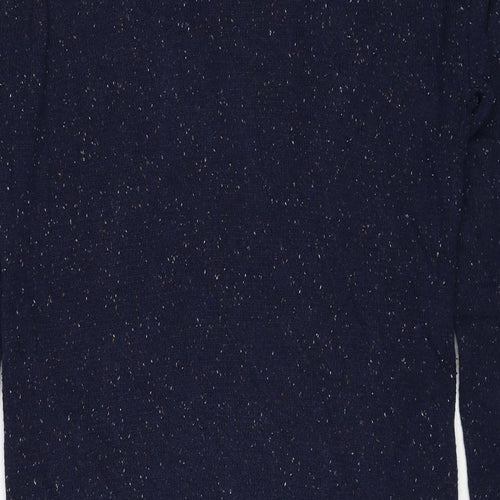 Fat Face Womens Blue V-Neck Cotton Cardigan Jumper Size 12