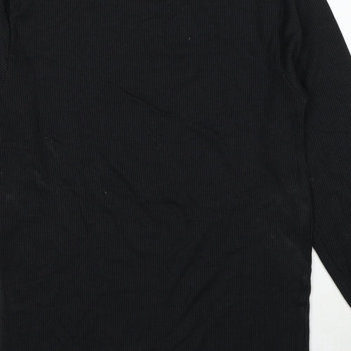Marks and Spencer Mens Black Cotton Pullover Sweatshirt Size S
