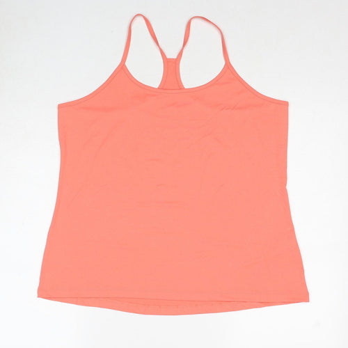 Marks and Spencer Womens Orange Polyester Camisole Tank Size 20 Scoop Neck