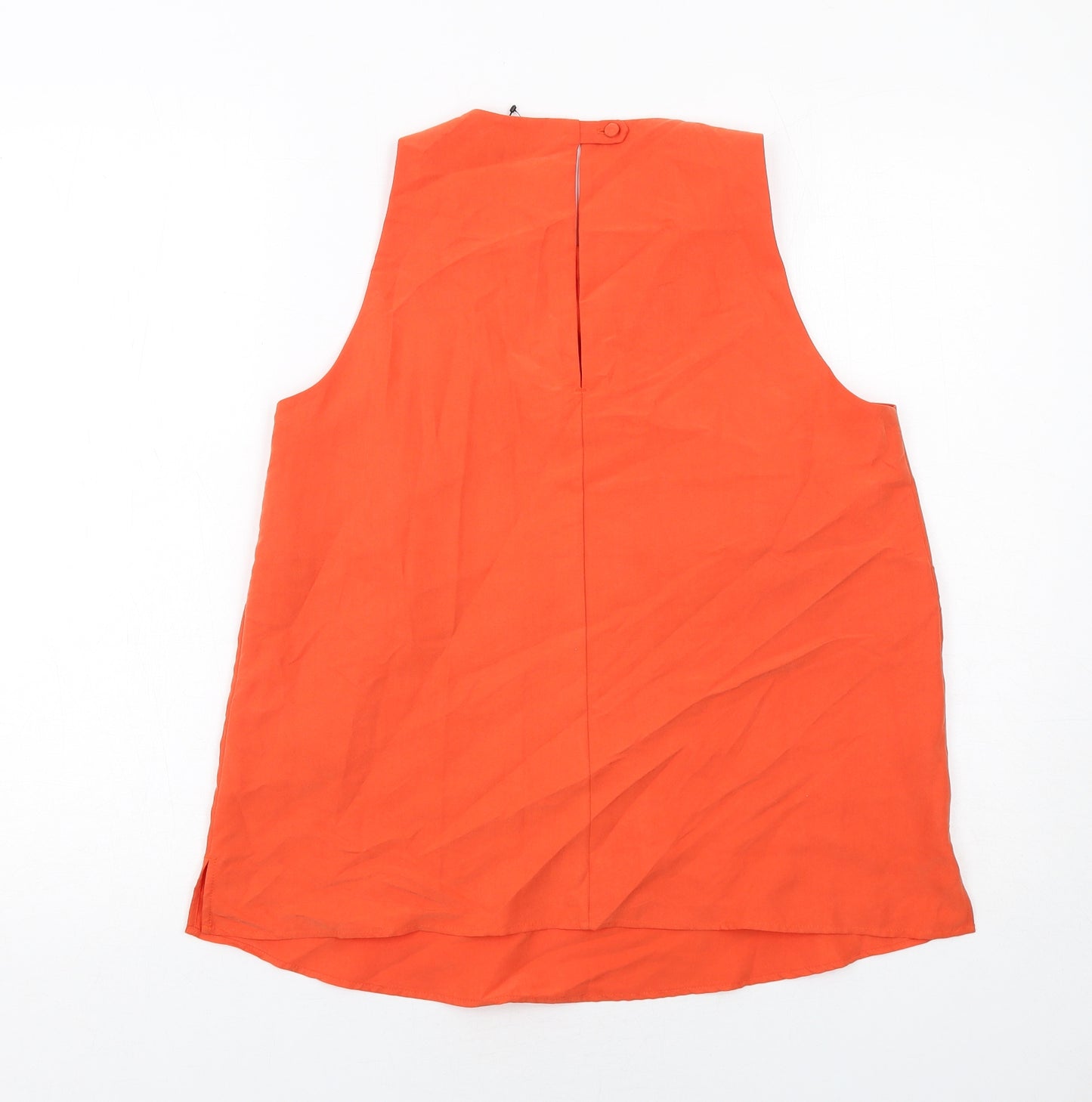 Per Una Womens Orange Modal Basic Blouse Size 8 Boat Neck