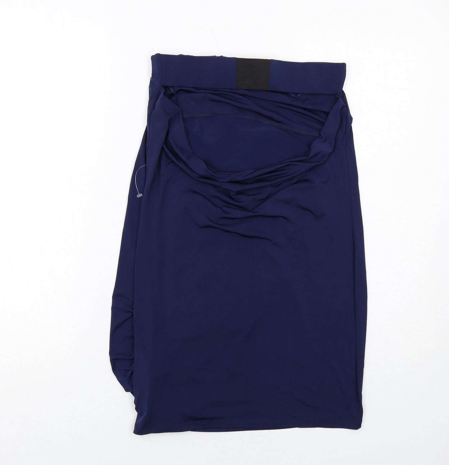 ASOS Womens Blue Polyester Mini Size 10 Off the Shoulder Pullover