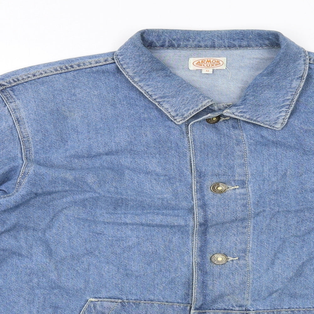 Amor Lux Mens Blue Jacket Size M Button