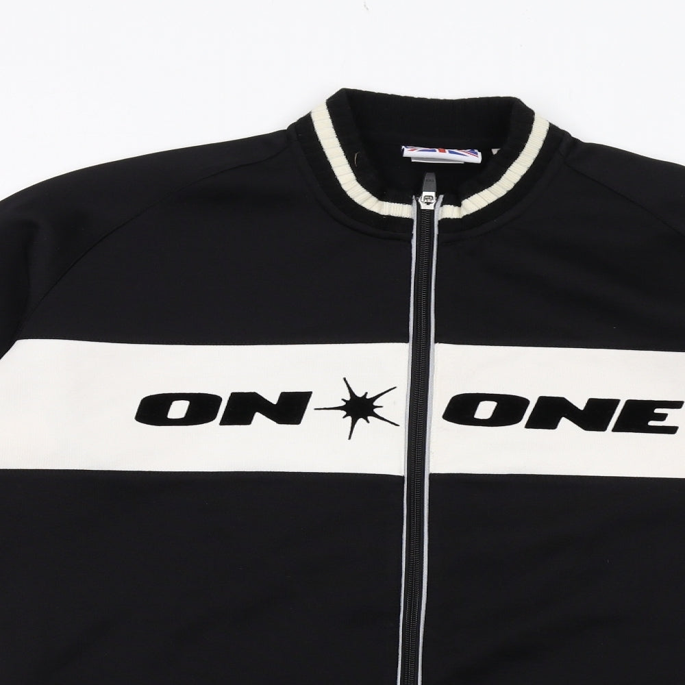 On One Mens Black Jacket Size L Zip