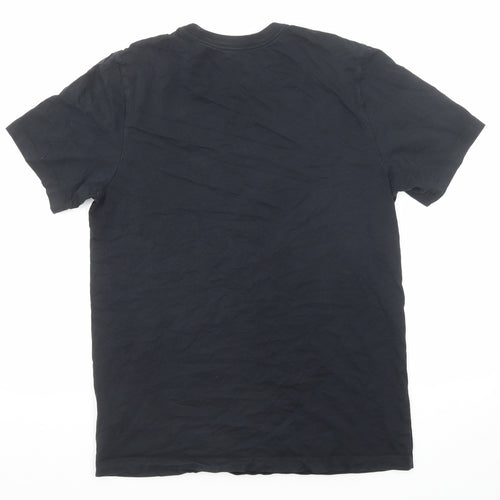 Jordan Mens Black Cotton T-Shirt Size M Round Neck