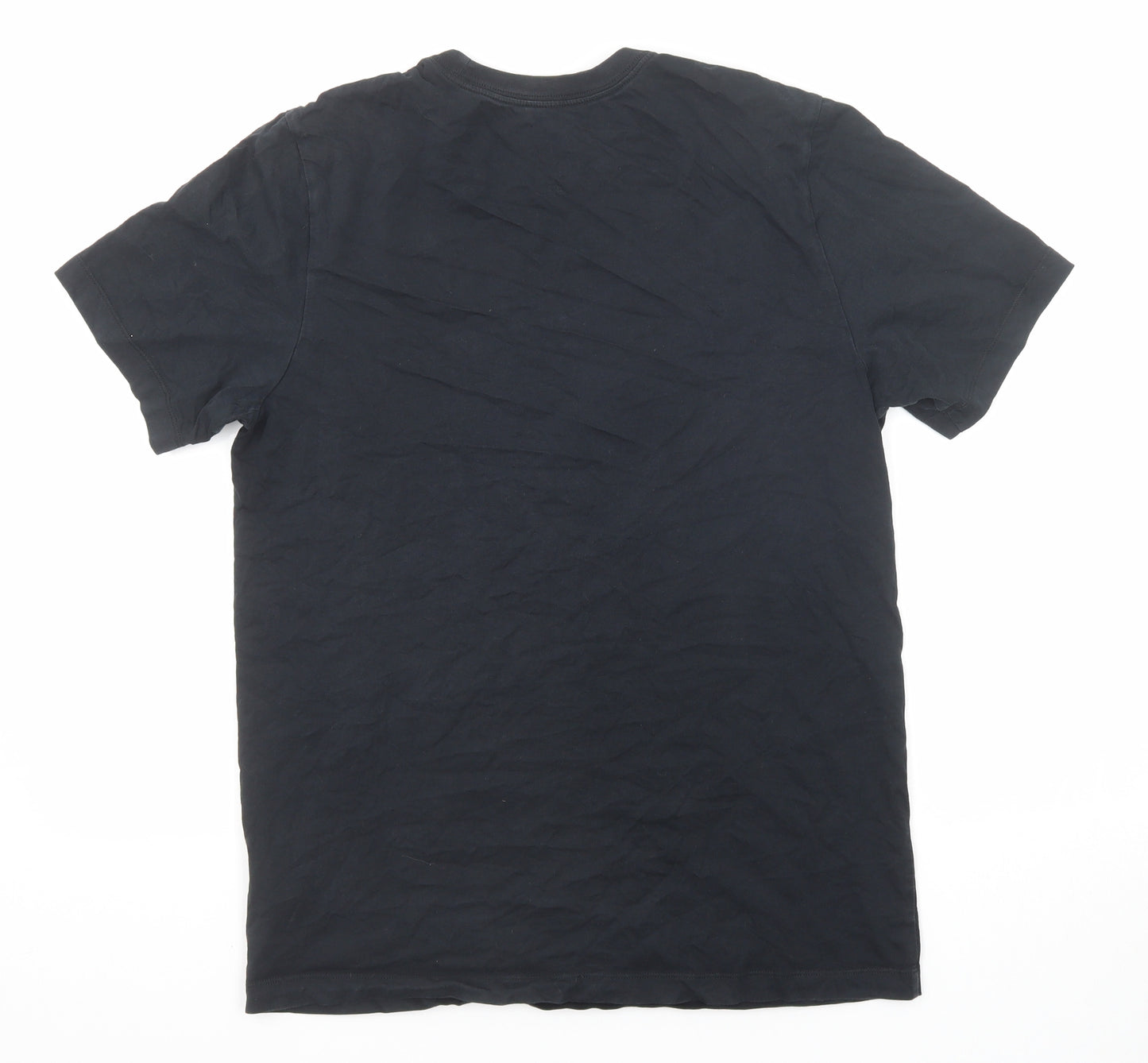 Jordan Mens Black Cotton T-Shirt Size M Round Neck