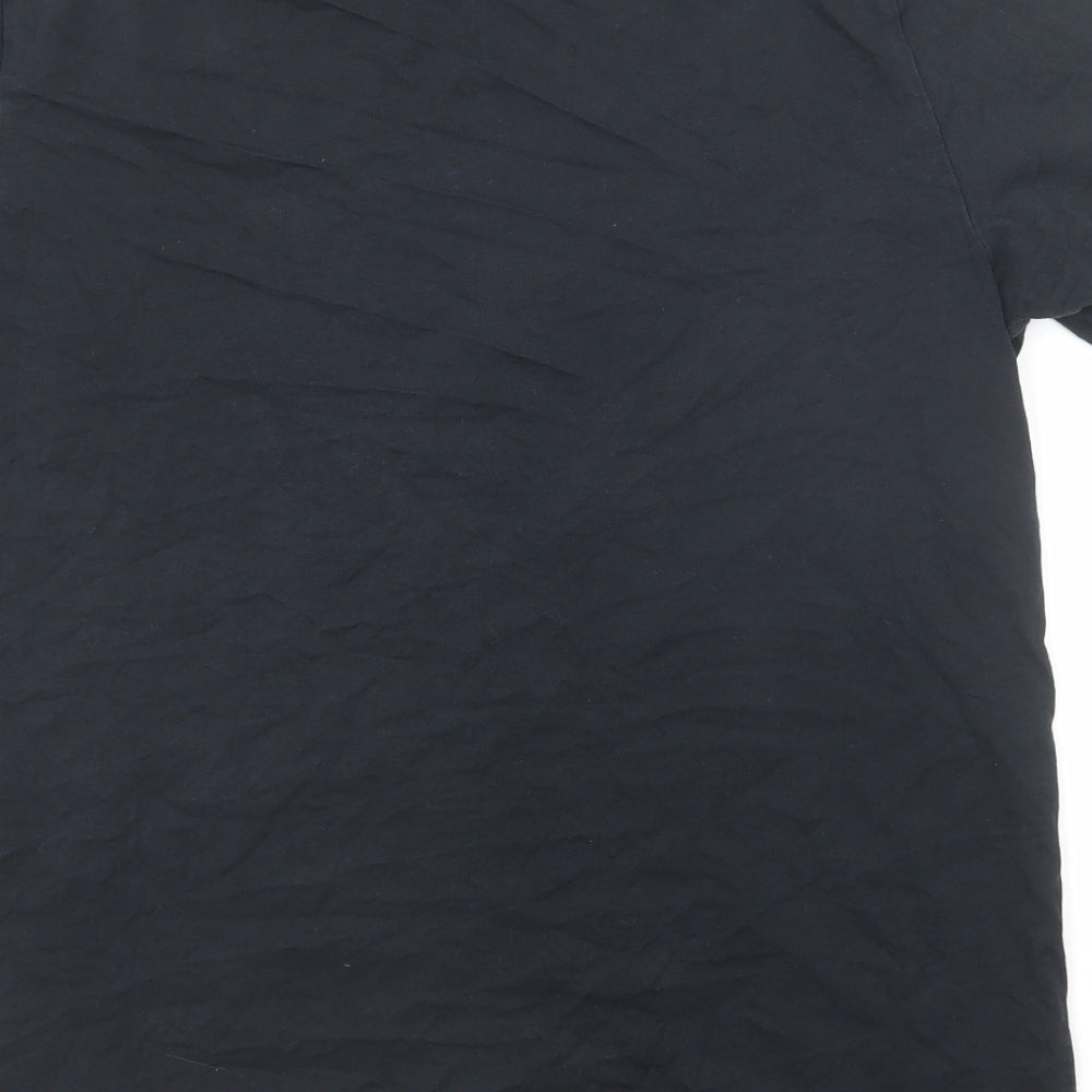 Jordan Mens Black Cotton T-Shirt Size M Round Neck