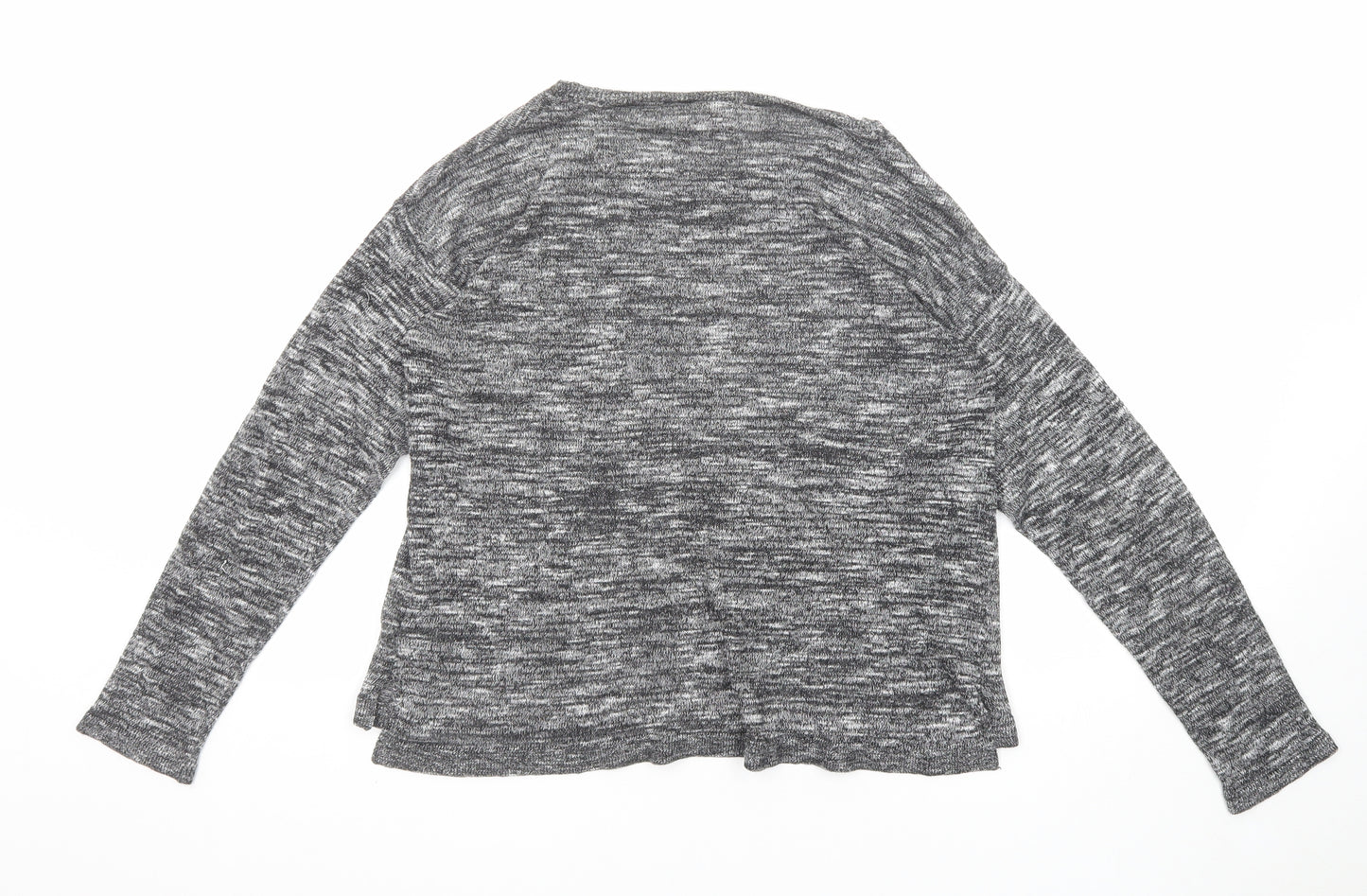 Divided by H&M Womens Black Boat Neck Polyester Pullover Jumper Size M