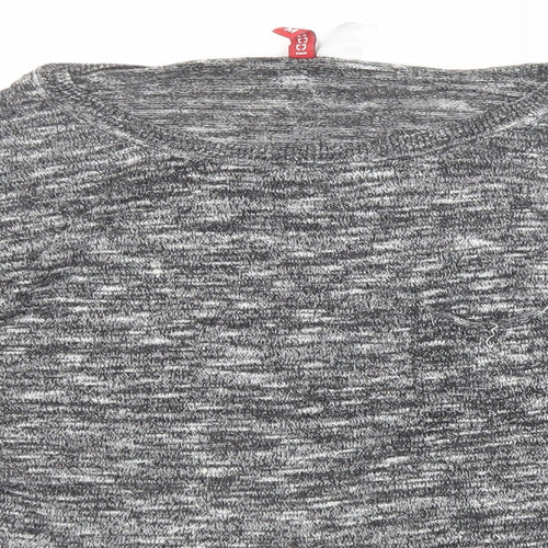 Divided by H&M Womens Black Boat Neck Polyester Pullover Jumper Size M