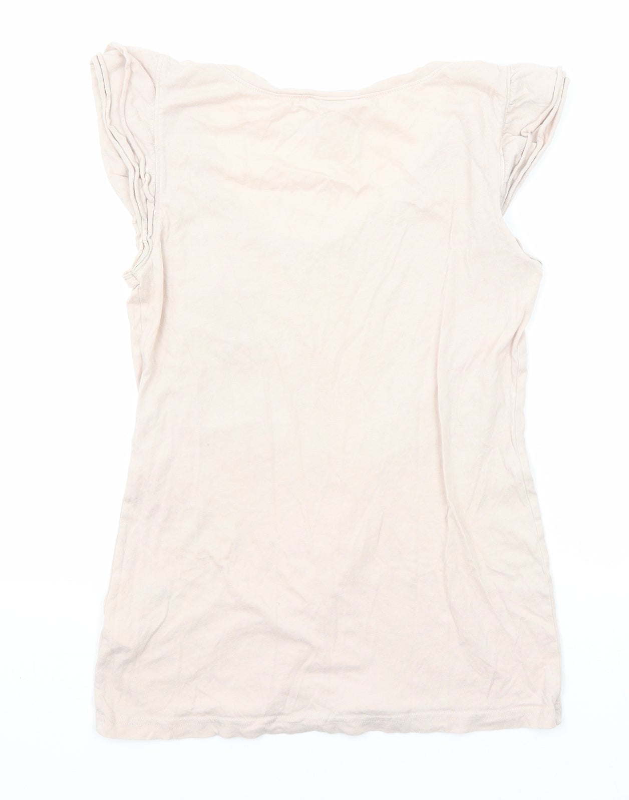 H&M Womens Pink Cotton Basic T-Shirt Size XS Scoop Neck