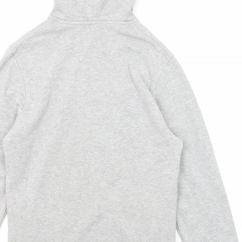 B&C Mens Grey Cotton Pullover Hoodie Size S