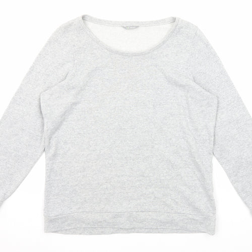 Marks and Spencer Womens Grey Cotton Pullover Sweatshirt Size 16 Pullover