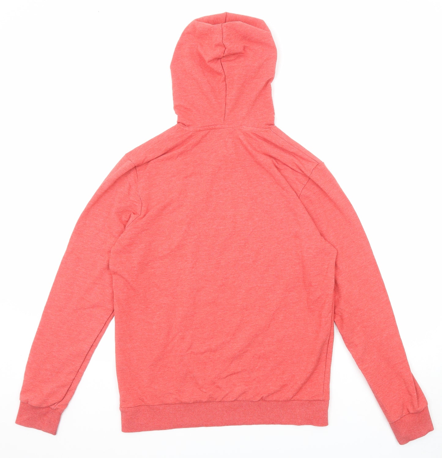 JACK & JONES Mens Red Polyester Pullover Hoodie Size M