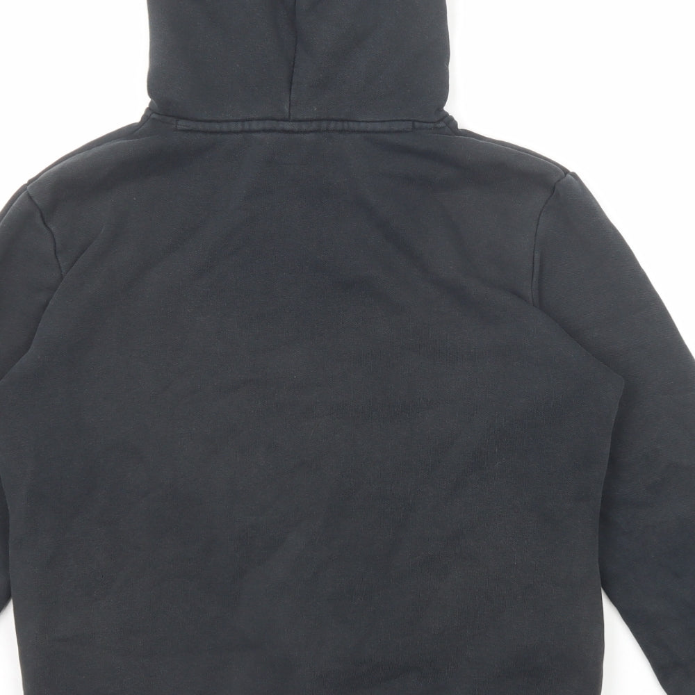 PUMA Boys Black Cotton Pullover Hoodie Size 13-14 Years Pullover