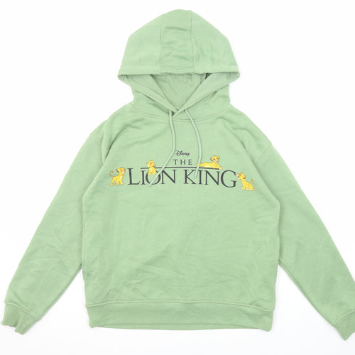 Disney Womens Green Polyester Pullover Hoodie Size 10 Pullover - The Lion King
