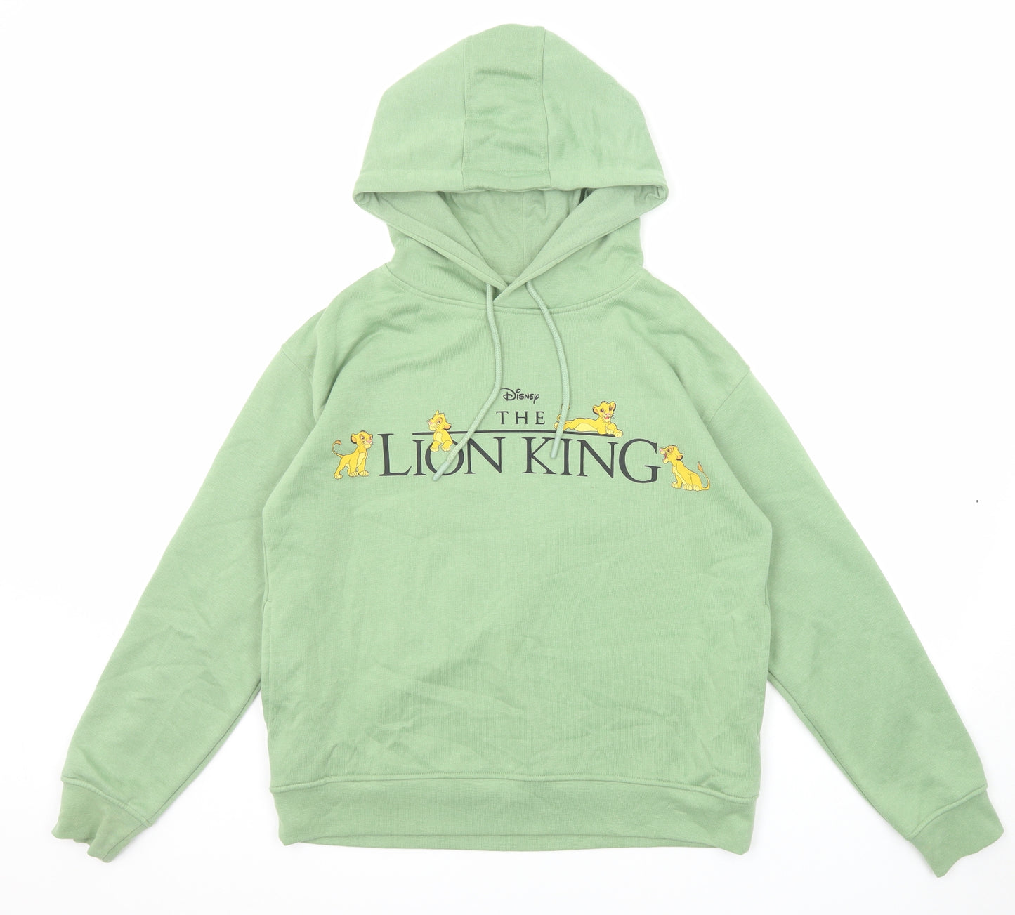 Disney Womens Green Polyester Pullover Hoodie Size 10 Pullover - The Lion King