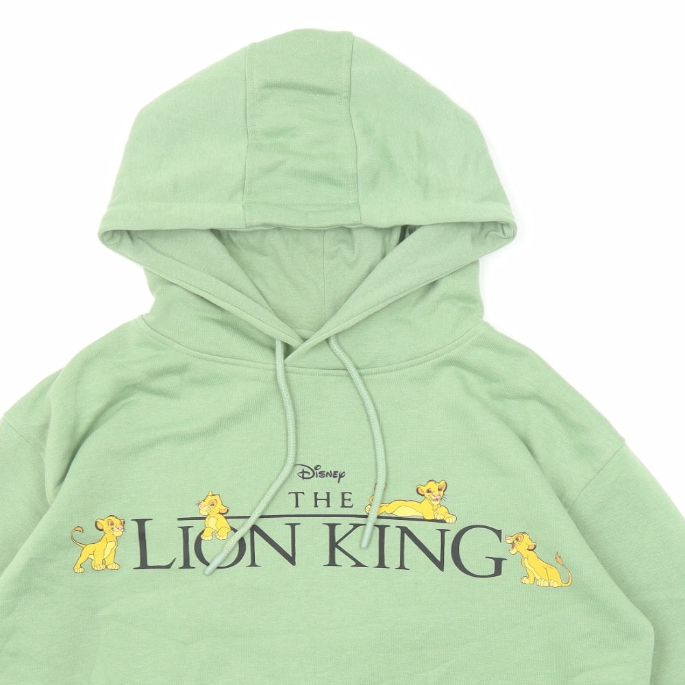 Disney Womens Green Polyester Pullover Hoodie Size 10 Pullover - The Lion King
