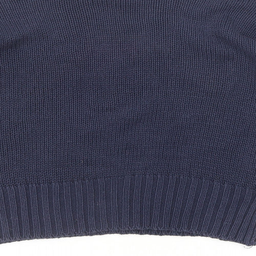 VERO MODA Womens Blue Round Neck Cotton Pullover Jumper Size S - Racoon