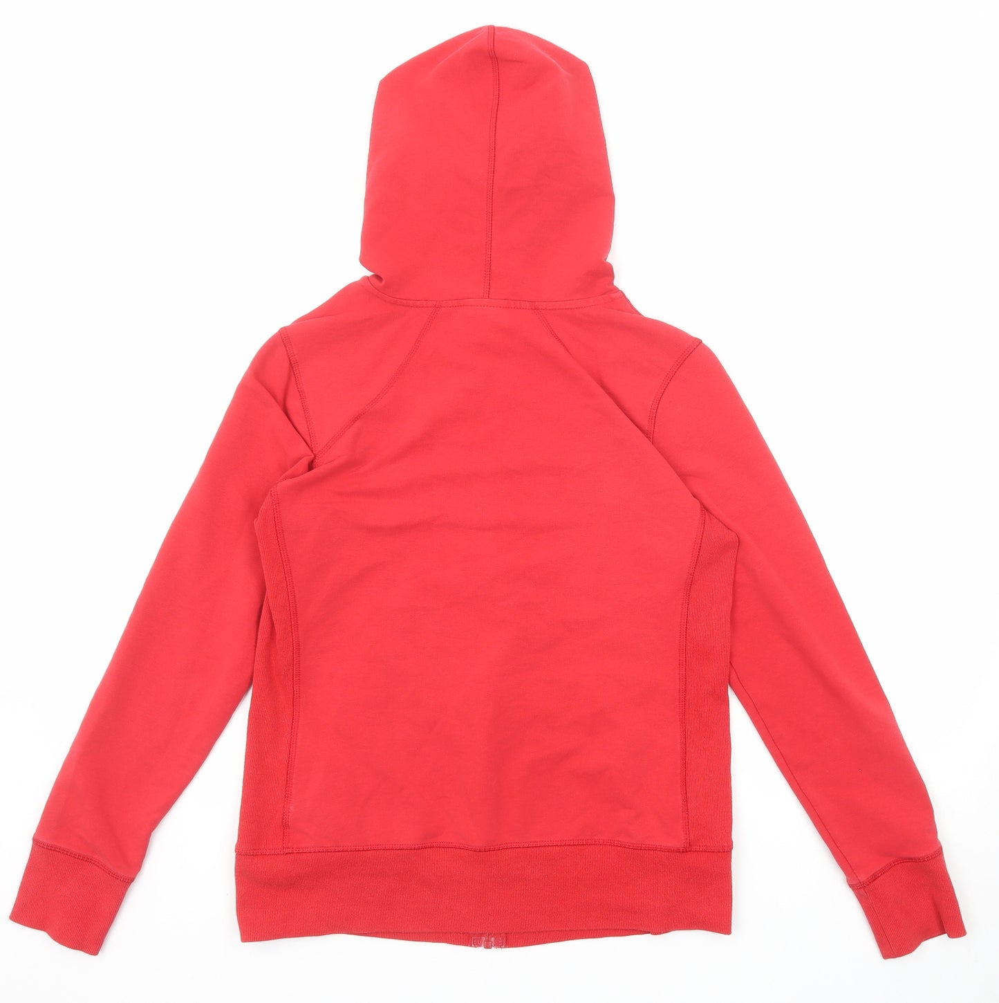 Danskin Womens Red Cotton Full Zip Hoodie Size 8 Zip - Size 8-10