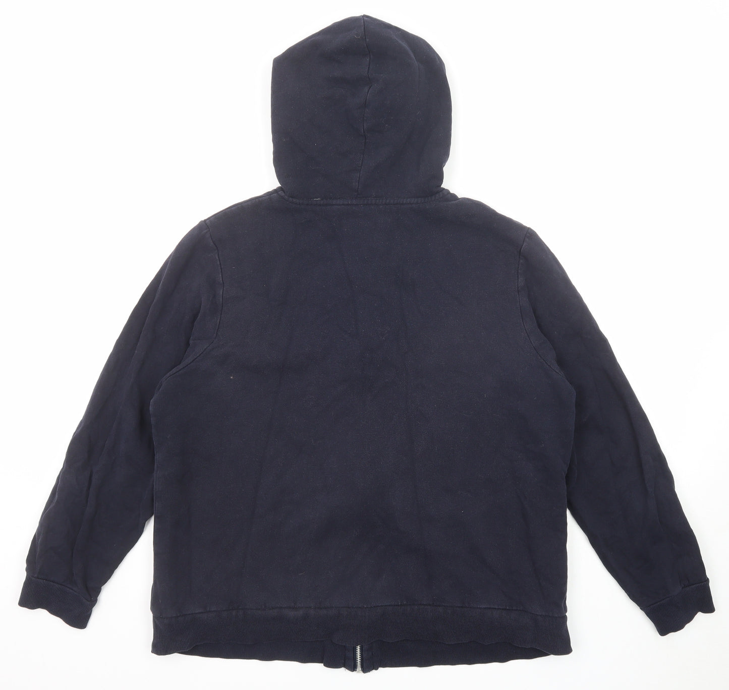 Maine New England Womens Black Cotton Full Zip Hoodie Size 18 Zip
